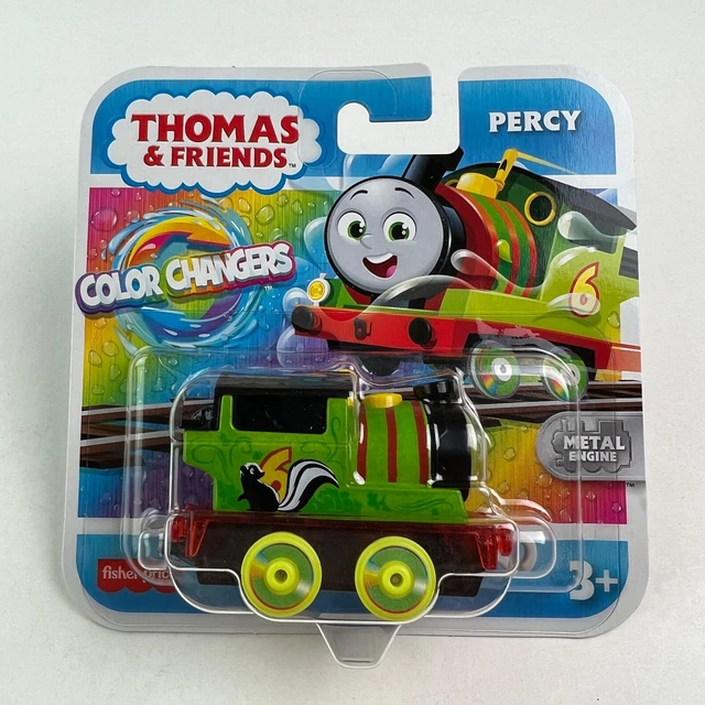 Tom Friends Color Spring THOMAS & FRIENDS Color Changers Percy Metal Engine Toy Train Fisher ...