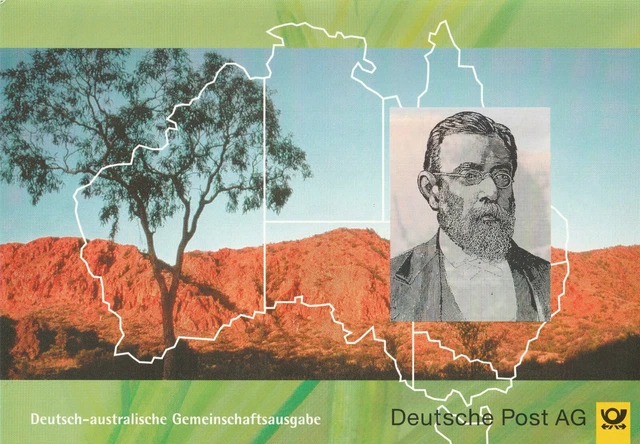 Gedenkblatt  GA   D  - Australien 1996 (100. Todestag F. v. Mueller), mit PWZ o