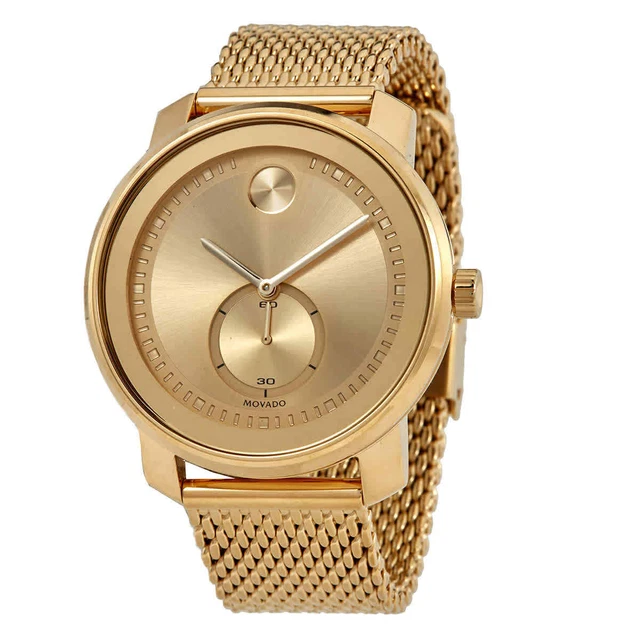 Movado Bold Quartz Gold Dial Men's Watch 3600678