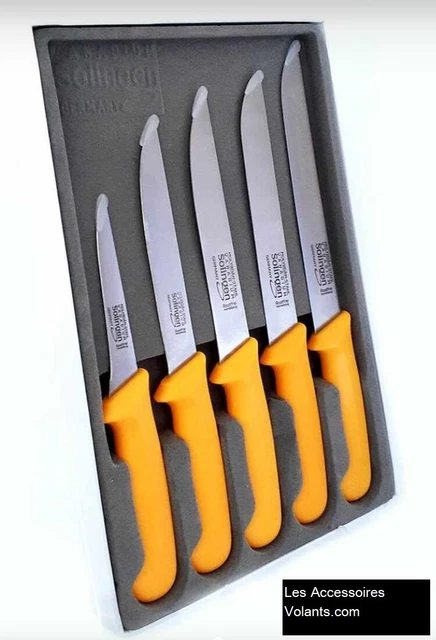 Set De 3 Couteaux De Boucher Pradel Excellence - 18, 16 Et 11 Cm - Acier Inoxydable - Neuf
