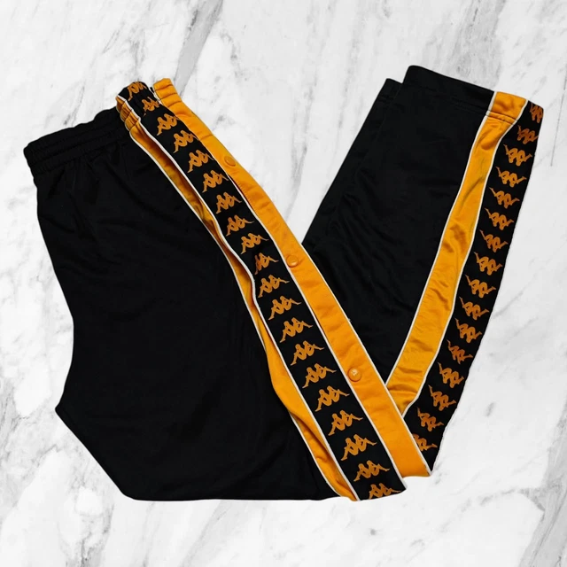 Pantalon Adidas Adibreak Vintage Années 90 - Couleur Havane/caramel - Taille M (180 D6/50) - Boutons Pression - Occasion