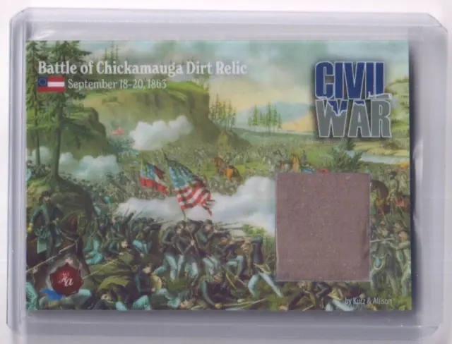 Battle Of Chickamauga Battlefield Dirt Relic Card Cwd15 2022 Historic Civil War