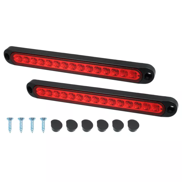 Pack 2 15 LED 12-30V Barre feux remorque Clignotants Bande feux freinage arrière