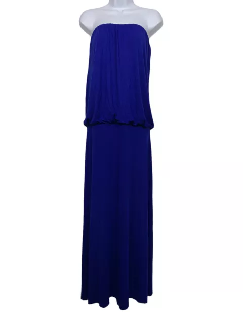 Young Fabulous Broke Womens size M Royal Blue Sydney Maxi Dress Strapless