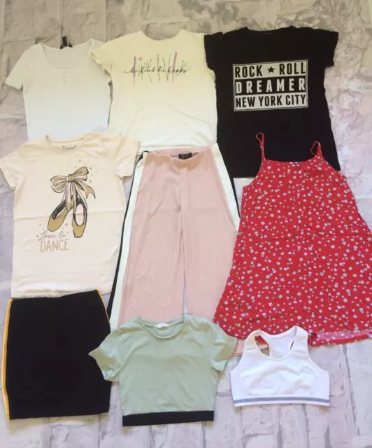 Girls Clothes Bundle 12-13 Years Dress Tops Skirt Bra Etc New Look George Etc