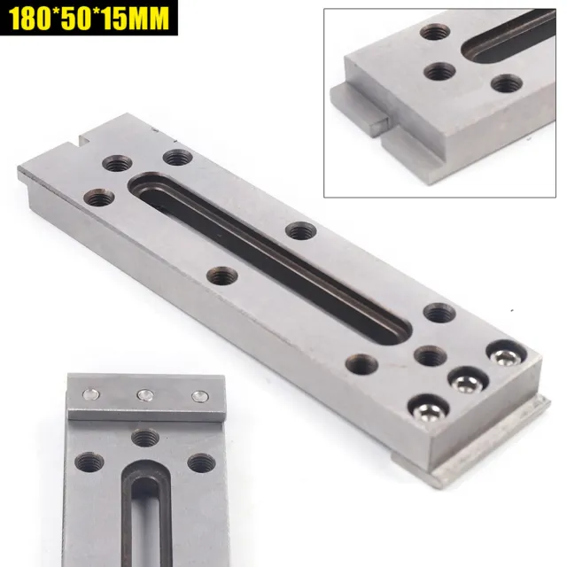 180*50*15mm Wire Cut EDM Fixture Jig Board Tool For Clamping and Leveling Silver