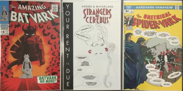 Amazing Batvark Strangers In Cerebus Unethical Spider-Vark Parody SET