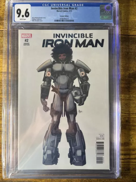 Invincible Iron Man #2 (2017) Cgc 9.6 Riri Williams Retailer Variant 1:10