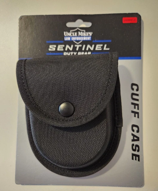 Uncle Mike's Sentinel Single Handcuff Case 89068 Black Molded Nylon