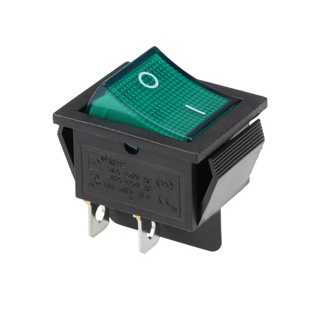 interruttore bilanciere LED VERDE 12/24V interruttore AC 250V/16A 125V/20A 1pz