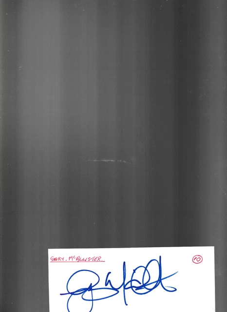 GARY McALLISTER autograph(f/ball)