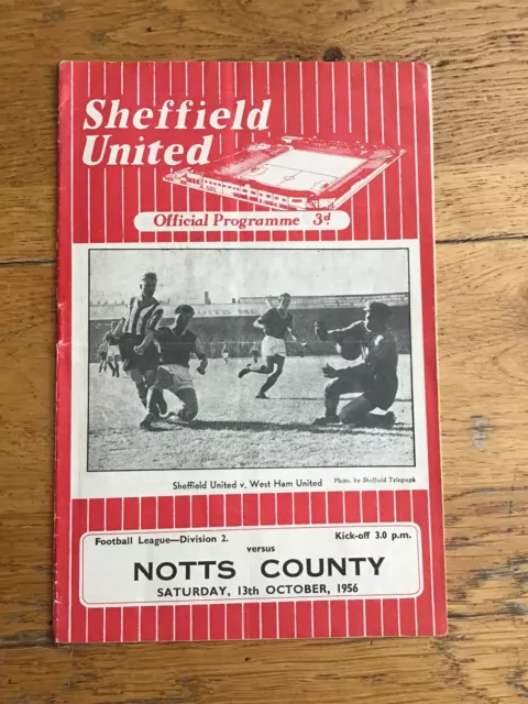 Sheffield United v Notts County 1956-57 (Div 2)