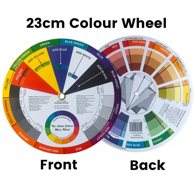 Artists Colour Wheel Mixing Colour Guide 23cm Artist Colour Wheel