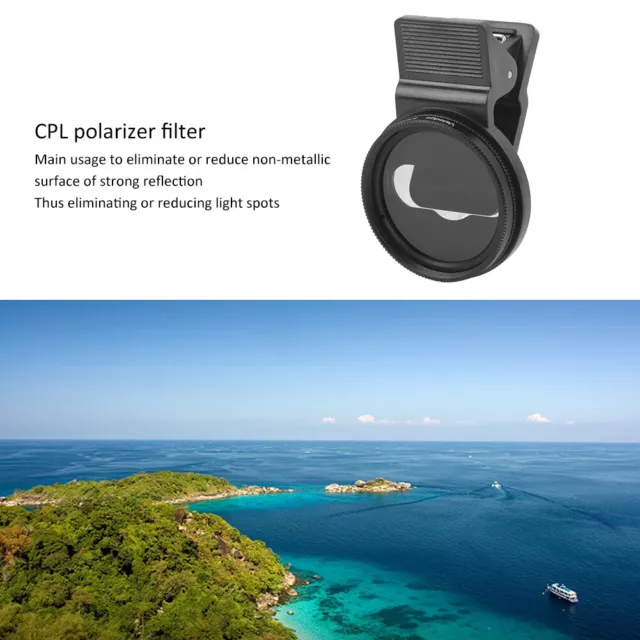 Veledge 37mm CPL Polarizing Polarizer Lens Filter For Different Brand Mobile AUS