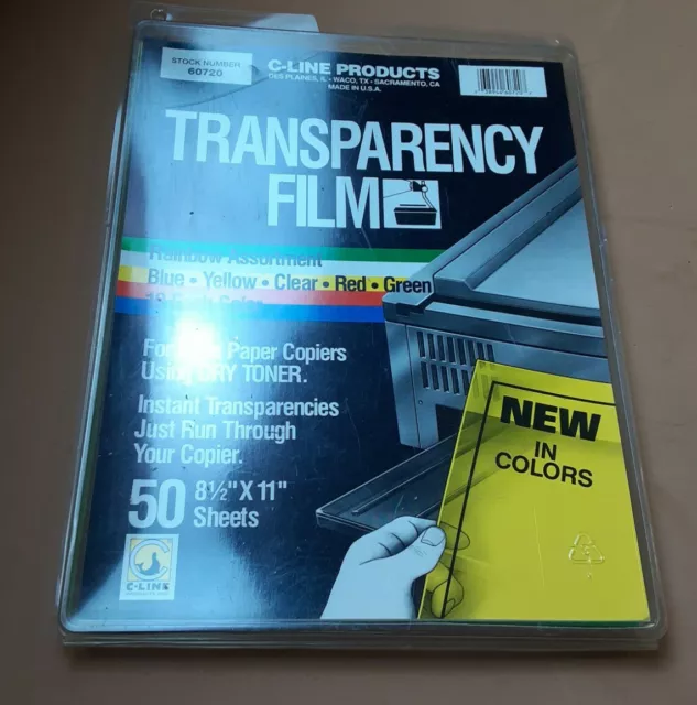 C-Line Transparency Film 81/2" X 11" 60720