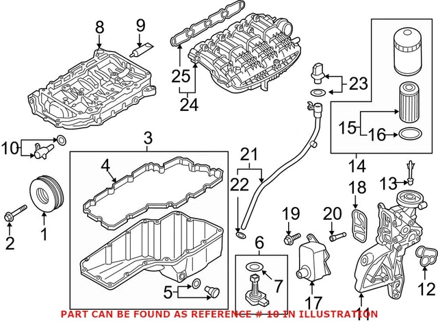 Soupape De Pression D'huile De Remplacement Pour Audi A4, A5, A6, Q5, S5 (2002-2016) - Numéro OEM 059103175F - En Alliage D'aluminium - 3