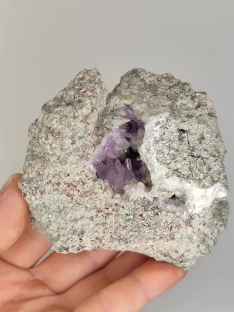 🔥  Amethyst Calcit Stufe - Osilo, Sardinien 🔥