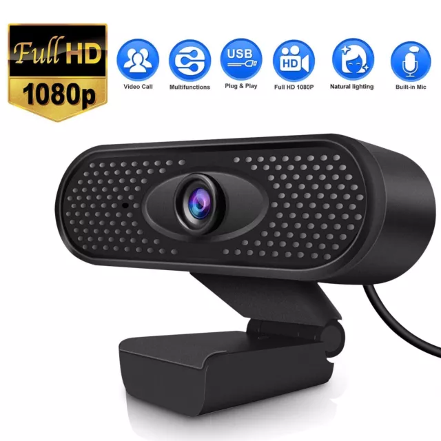 HD 1080P Webcam USB Computer Web Camera 8M With Microphone For PC Laptop Desktop