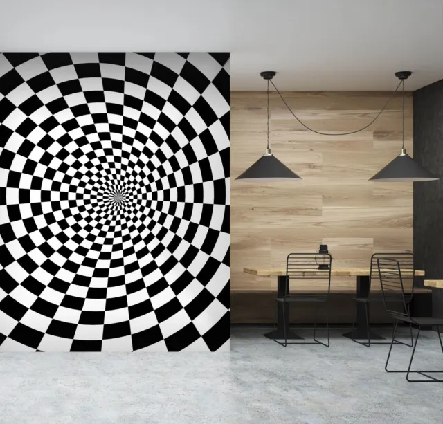 3D Black White Design ZHUB7805 Wallpaper Wall Mural Removable Self-adhesive Vera