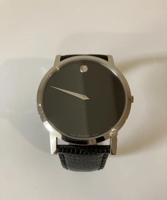 Vintage 38mm Men's Movado Museum Classic 84.G1.1852 Swiss Quartz Wristwatch