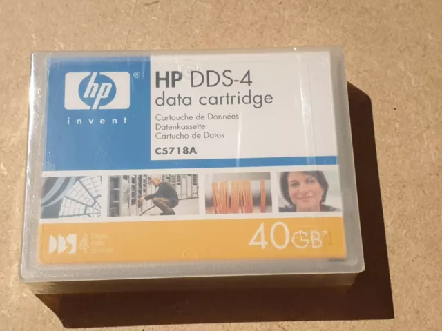 Hewlett Packard DDS4/DDS-4 DAT Data Tape Cartridge 40GB C5718A - New/Sealed