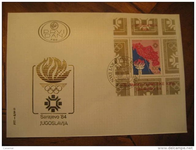 1984 BLOC SARAJEVO Yugoslavia 1984 Olympic Games Jeux Olympiques