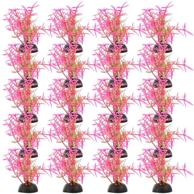 20 Pcs Aquarium Decorations Large and Tall Plants for Fish Tank Plastic Fake