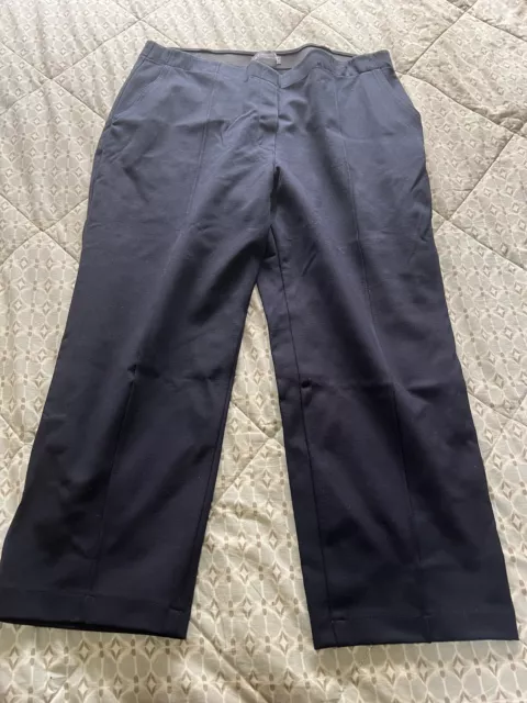 MS Collection 16 XS Pantaloni Navy Scuro Maglietta Stretta Smart Crop Work 2