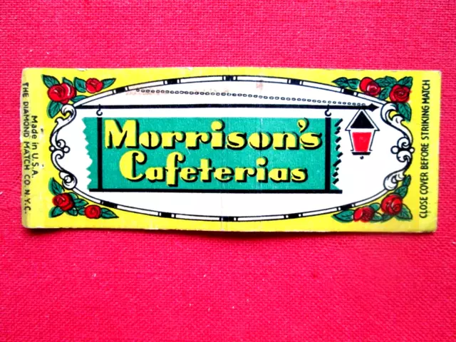 No Striker Full Length Morrison's Cafeterias In Fl-Ga-Al-La Matchcover