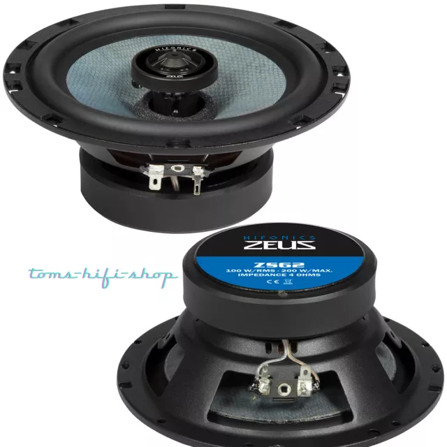 Hifonics Zeus ZS-62 16,5cm Lautsprecher 200 Watt Auto Boxen 2-Wege Koax 165mm