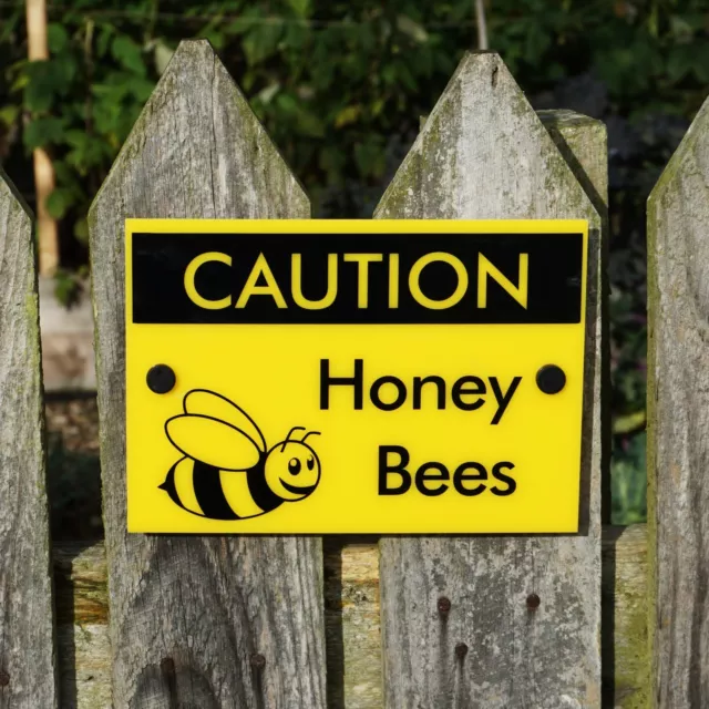 Beekeeping Gift Warning Sign Caution Honey Bees Hive Protection Equipment Supply