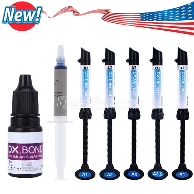 DENTAL LIGHT CURE Composite Resin A1B1/Etching Gel/Orthodontic Bonding