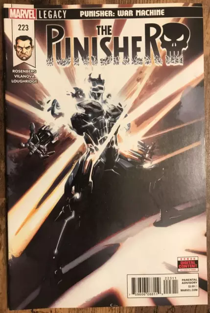 The Punisher #223 By Rosenberg Frank Castle War Machine Crain Cover NM/M 2018