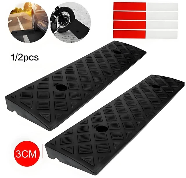 1-2X 3CM CURB Ramps Door Ramp Threshold Ramps For Wheelchair Car ...