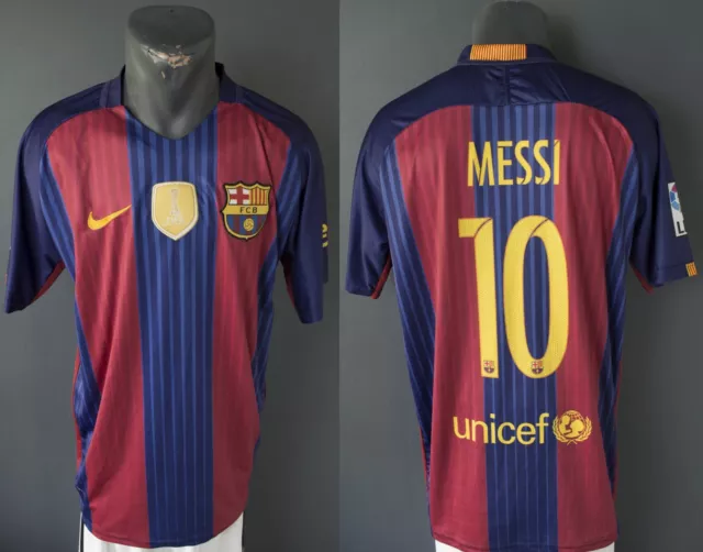 Barcelona Messi Jersey Replica Home Mens Football Soccer Shirt Nike Size XL