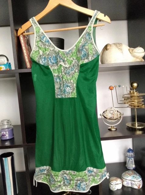 Abito Slip Vintage In Nylon Taglia 8