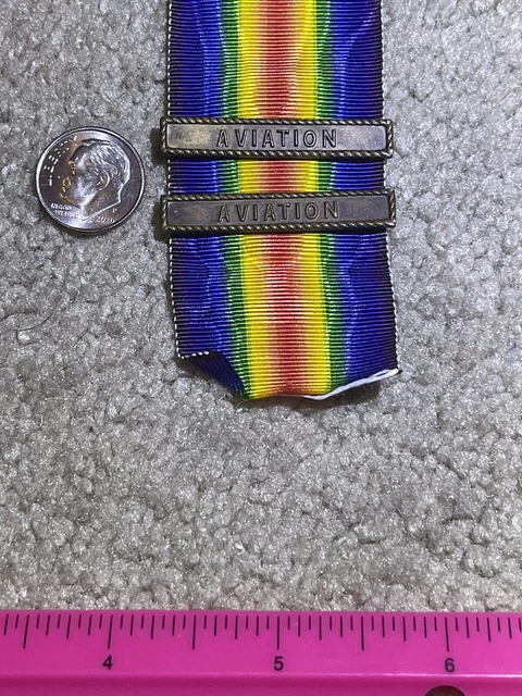 Two WWI Aviation Clasps For The Victory Medal Two WWI Aviation Clasps For The Victory Medal