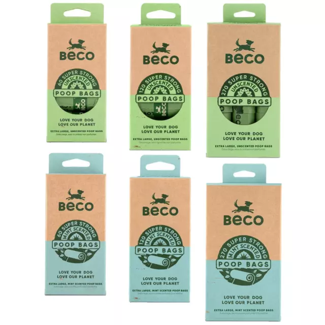 Beco Degradable Pet Dog Poop Bags Super Strong Leakproof Extra Thick Accessory