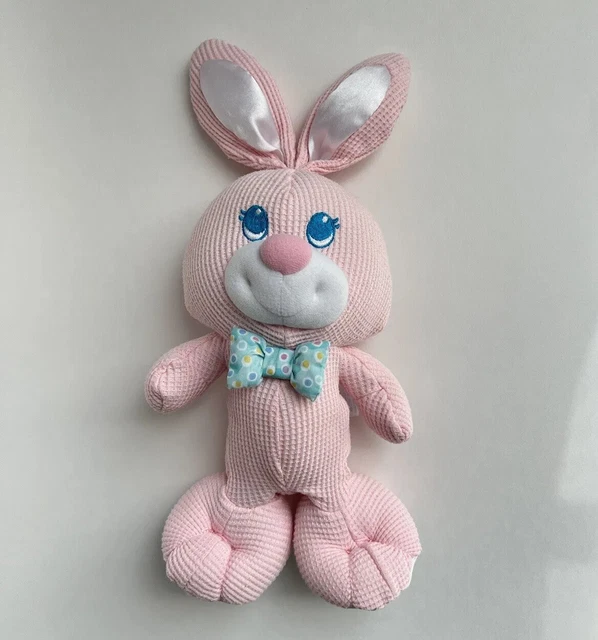 Fisher Price Thermal Waffle Weave Cozies Pink Bunny Rabbit Plush Stuffed Lovey