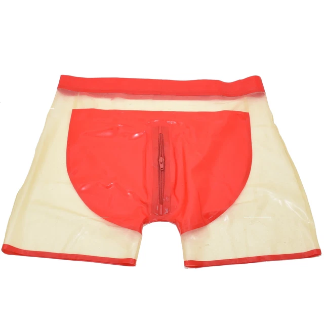 Lattice Pantaloncini - Trasparente con Rosso Orlo Size: L (499)