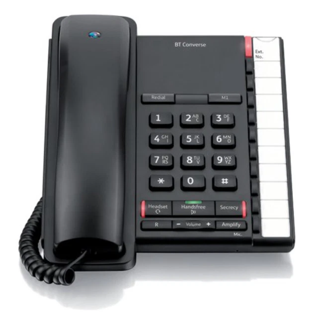 BT Converse 2200 Corded Telephone Black 040208