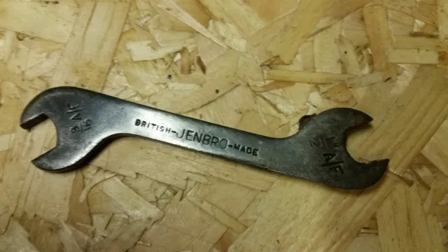 Jenbro Flat Plate Open Ended Spanner 9/16" Af & 1/2" Af 2