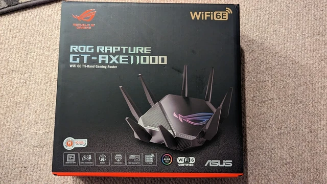 ASUS ROG Rapture Gaming Router, Black - GT-AXE11000