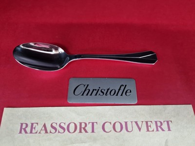 DAX Cucchiaio Tavola christofle Dax 20.5 CM Molto Bel Condizioni Metallo Argentato 
