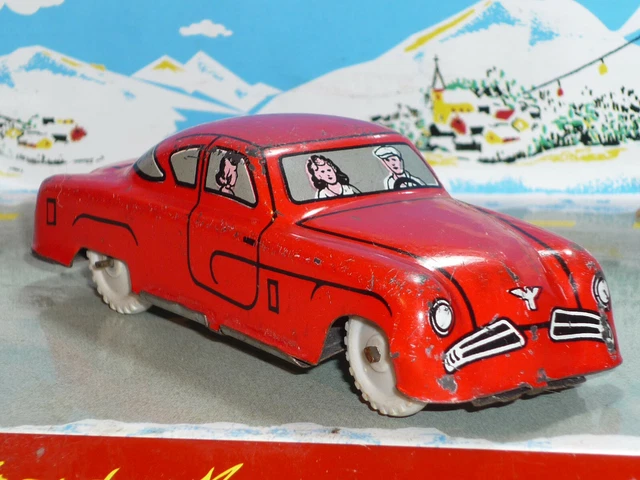 Voiture Ancienne En Tôle Ambologia Marchesini – Jouet Vintage Italie