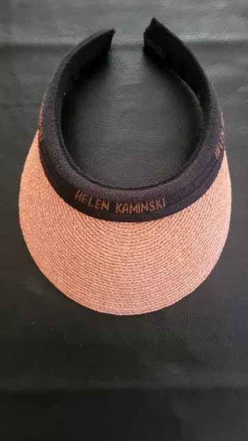 Helen Kaminski AUTHENTIC Original Bianca Visor Natural Raffia   Sun Hat