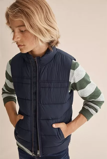 Country Road  Navy Puffer Vest  Jacket | Teen Size 16 | Bnwt Rrp $89.95