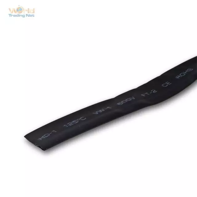 1 Metro Cavo Termoretraibile Nero, 1m Ø 14mm, Tubo Isolante 2:1