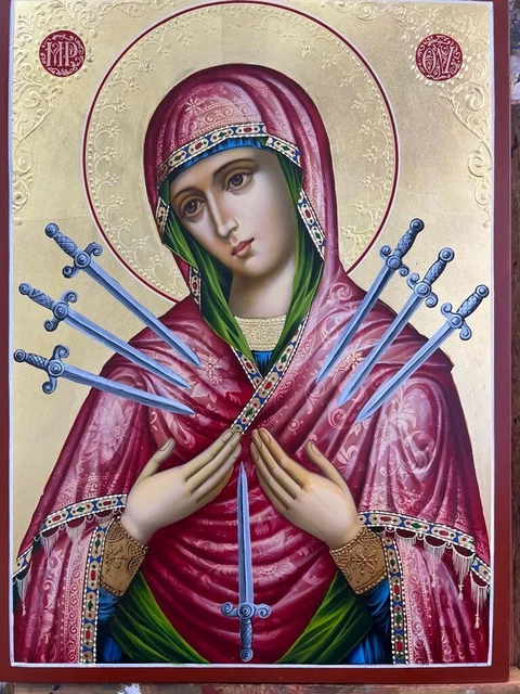 Orthodox icon 30x40m , handpainted , handamde , gift , Mother of God