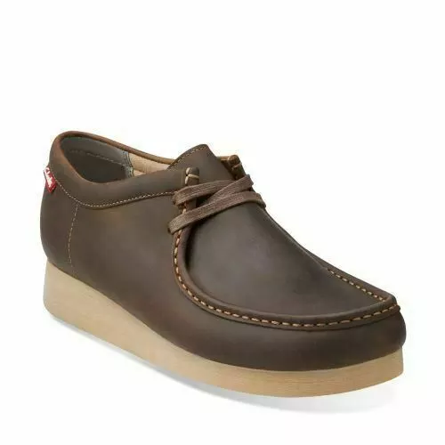 CLARKS MENS WALLABEES Style Stinson Lo Beeswax Lea NUBUCK UK 7 8 9 10 11 G 84.99 PicClick UK